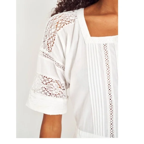 Love Shack Fancy Edie Dress - white size L - Picture 3 of 11